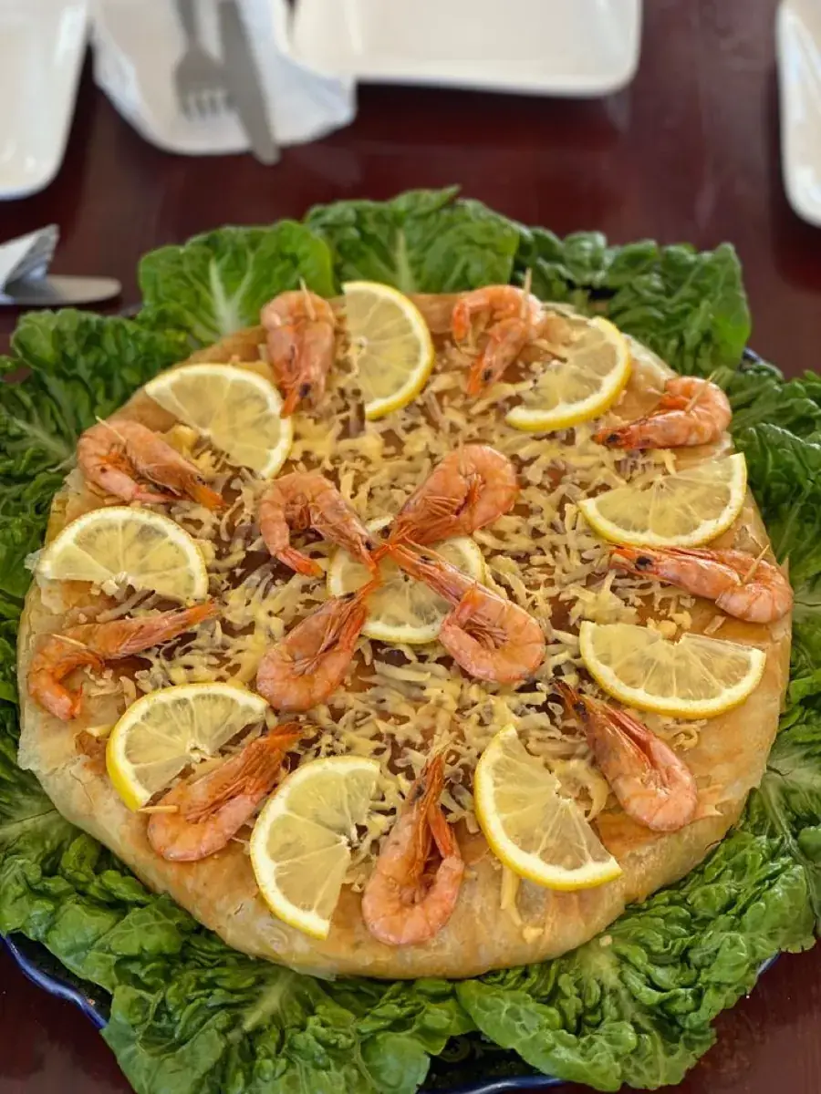 Moroccan fish bastilla with prawns and preserved lemon